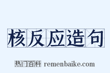 核反应造句是什么意思的图片